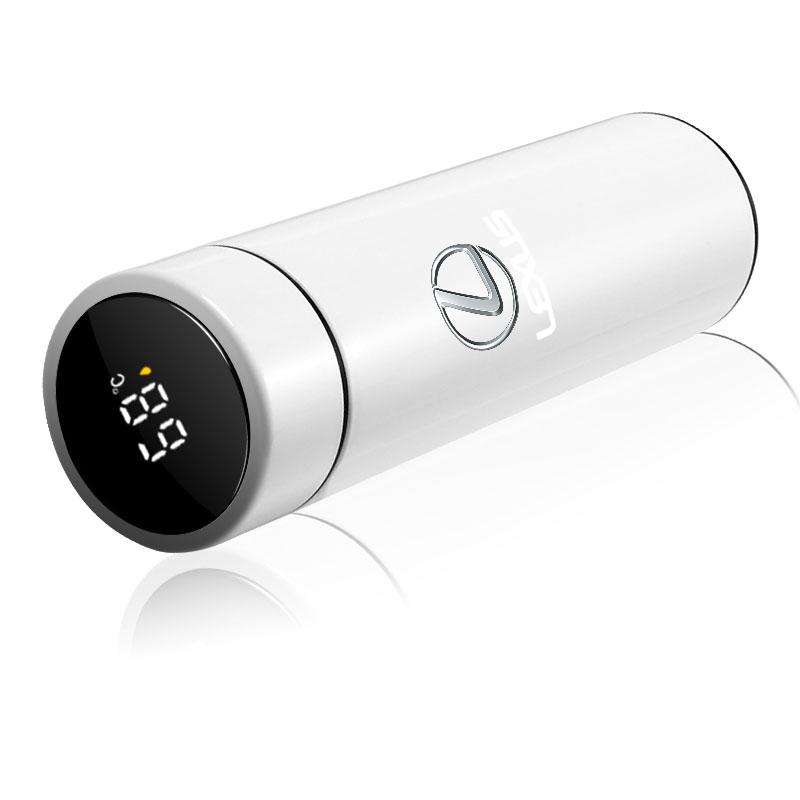 Portable Smart Car Insulated Cup 500ml Water Cup Coffee Tea Thermos For Lexus NX IS 250 RX GS UX RX300 RX350 CT200H GX460 ES LX ADV1