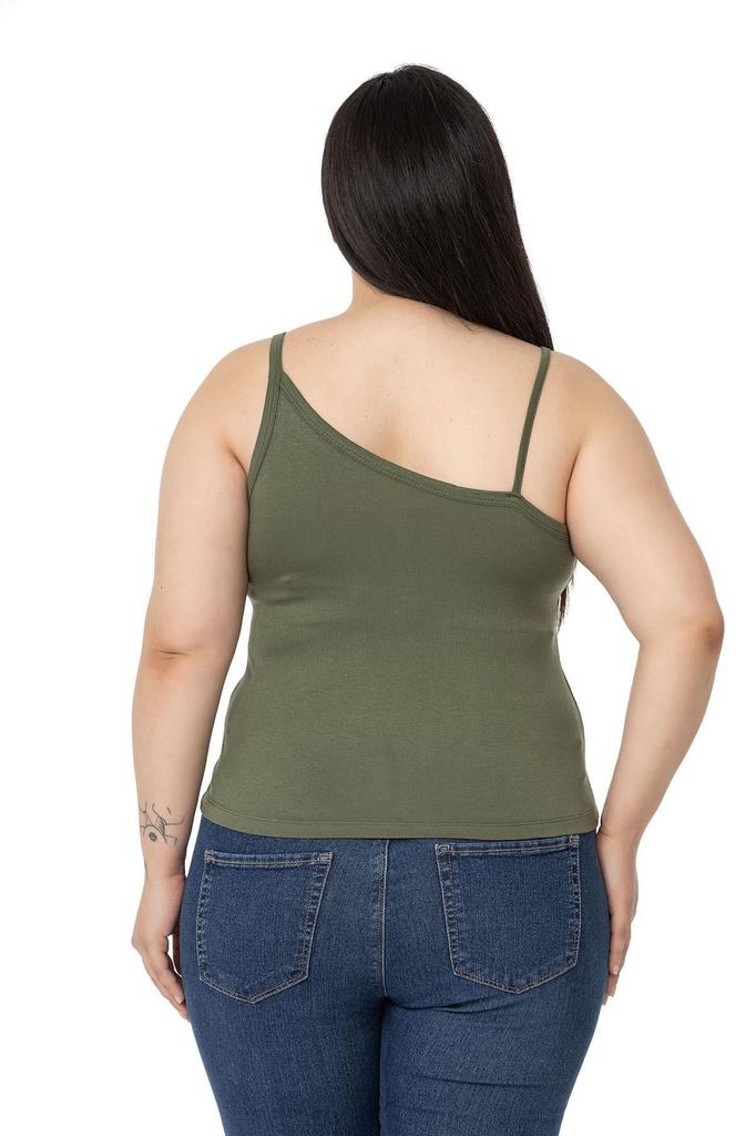 Женский стиль, боди больших размеров, асимметричный ремешок больших размеров, вискозное черное боди