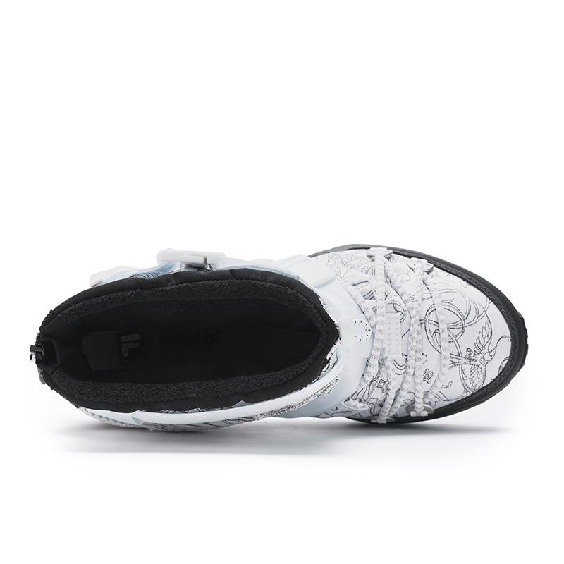 Fila James Jean X Boa Explorer 2 Прочные Модные Короткие Уличные Ботинки Женские ботинки Белый Черный A12W441207FWT