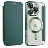 Для iPhone 11 12 13 14 15 16 серии. Чехол-книжка Gold Shield Magnetic Business Leather Case, совместимый с MagSafe, со слотами для карт с блокировкой RFID и защитой линз