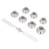 Инструмент для ремонта часов Fix 7 Dies Open Tools Steel Gear Back Cover Clock Repair Kit Aluminum Alfol для