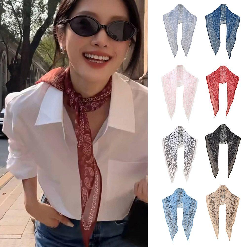 Thin Bib Shawl Hijabs Sunscreen Neckerchief Fashion Neck Cover Spring Autumn