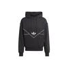 adidas Спортивная толстовка с капюшоном Originals с вышитым логотипом и завязками, мужская, черная