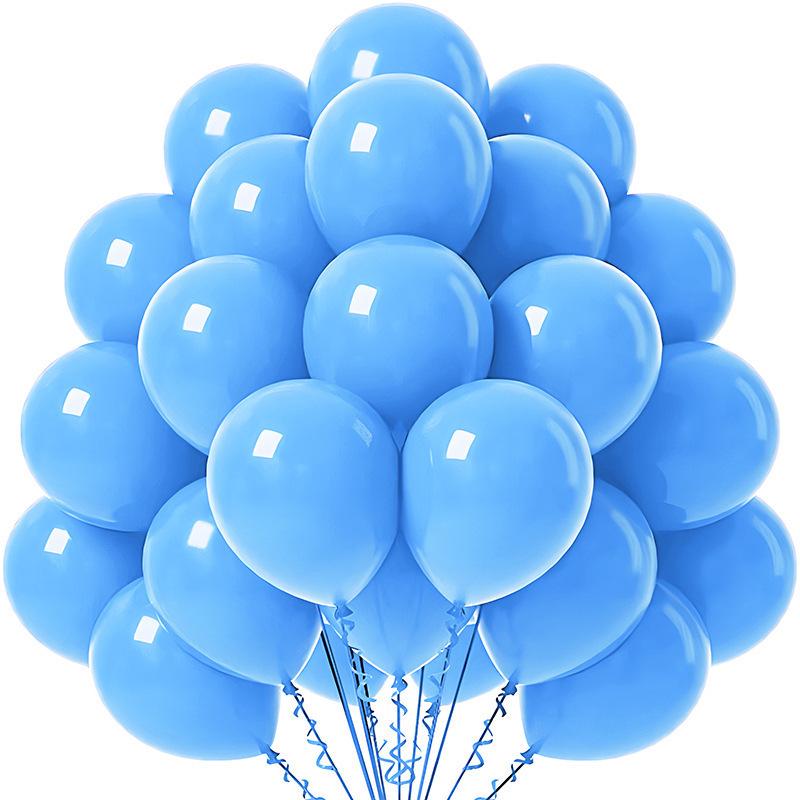 Solid Color 10-Inch Matte Latex Balloon Set for Children's Birthday Decoration