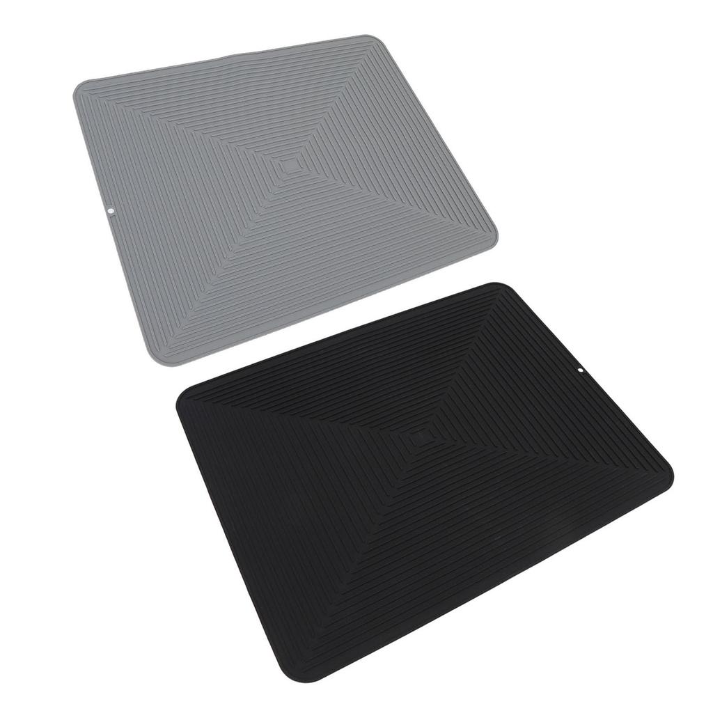 Силиконовый коврик для сушки посуды, защитный коврик для столешницы, теплоизоляция, нескользящая дренажная прокладка для кухонной стойки