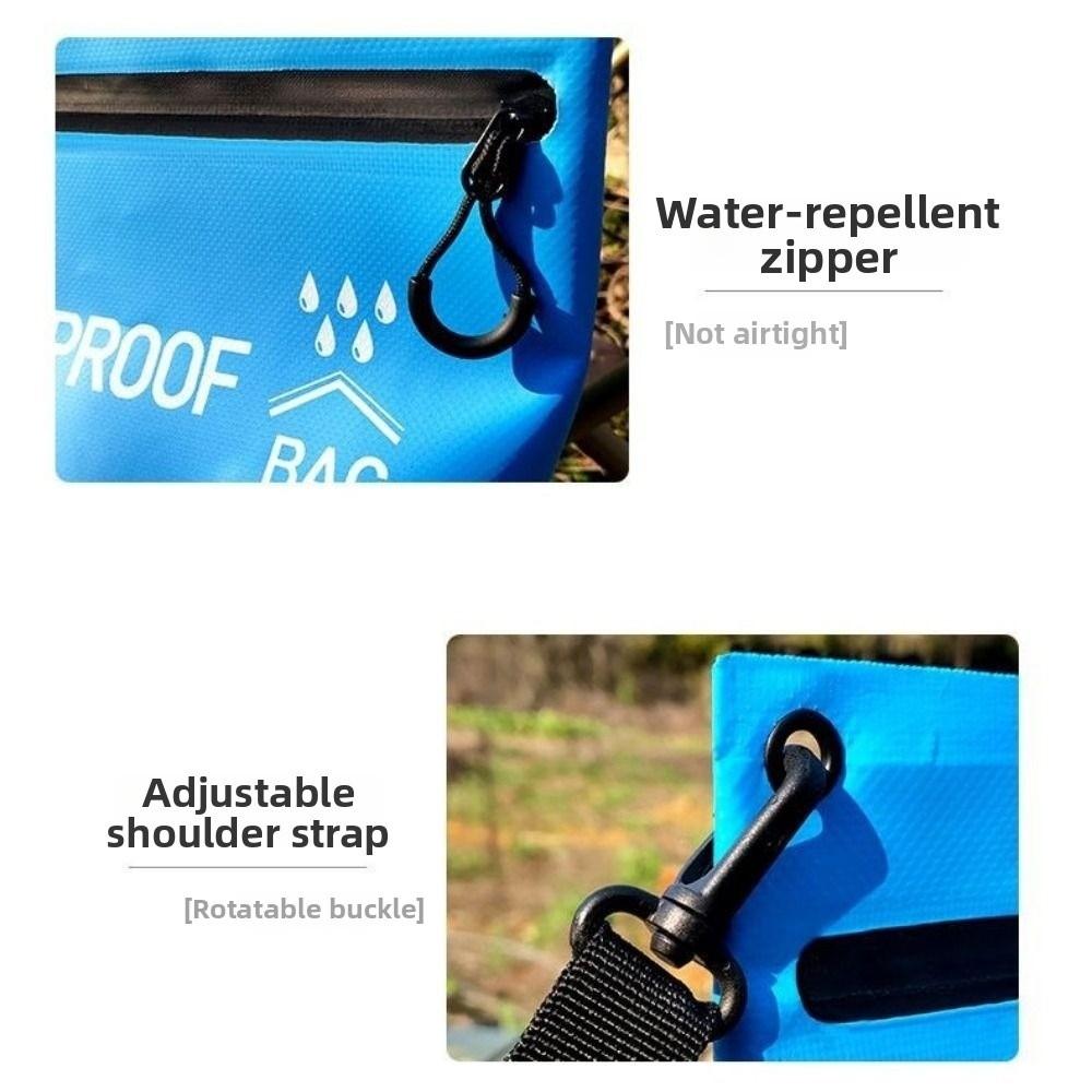 Large-capacity storage Travel Waterproof Zipper Handbag Waterproof shoulder bag River Trekking