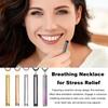 Mindful Breathing Necklace Stainless Steel Anxiety Reduction Necklace Relief Stress And Panic Length Necklace Adjustable Meditation Inner