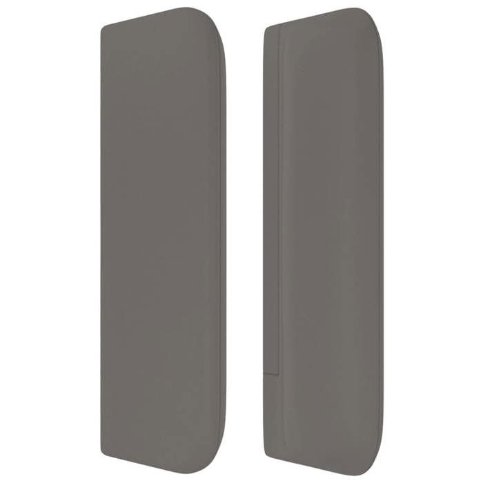 Maison Exclusive - Tête de lit avec oreilles Gris 163x16x78/88 cm Similicuir