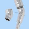 Upgrades Shower Hose Elbow Connector 145 Degree Pipe Adapter Shower Arm Extension Adapter for Extended Reach In Bath
