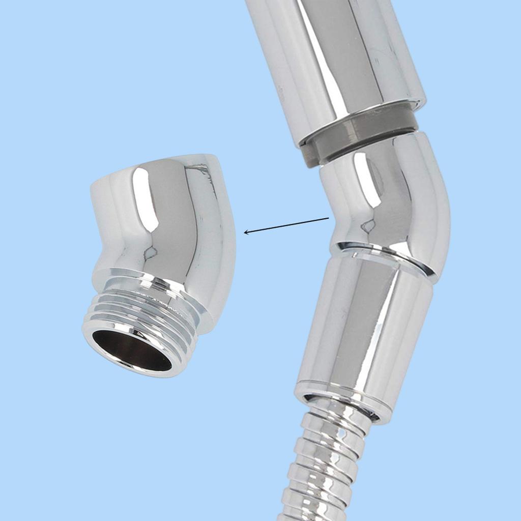 Upgrades Shower Hose Elbow Connector 145 Degree Pipe Adapter Shower Arm Extension Adapter for Extended Reach In Bath