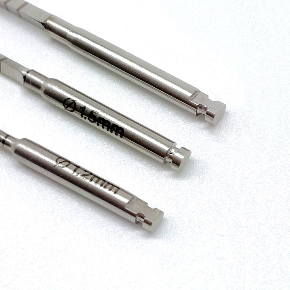 Лопата для зубных имплантатов, пилотная маркировочная копья, хирургическая дрель, инструменты для стоматолога 1,5 мм + 1,2 мм