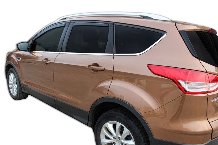 Воздухоотражатели - SCOUTT - GP - Fumé - Acrylique renforce - Pour Ford Kuga 2013-2019