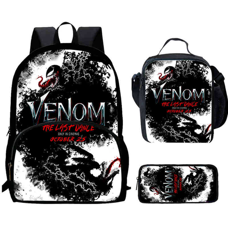 Школьный рюкзак Venom 3 Высокое разрешение Многофункциональный Оксфорд Легкий Рюкзак