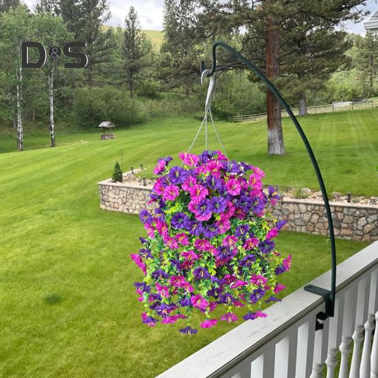 3 шт. подвесной искусственный цветок ипомеи устойчивый к ультрафиолетовому излучению реалистичный искусственный шелковый цветок для свадебной вечеринки в помещении и на открытом воздухе в саду настенный искусственный цветок украшение