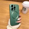 Luxury Magsafe Wireless Charge Phone Case For iPhone 15 14 13 12 11 Pro Max Soft Magnetic Black Shockproof Silicone TPU Cover