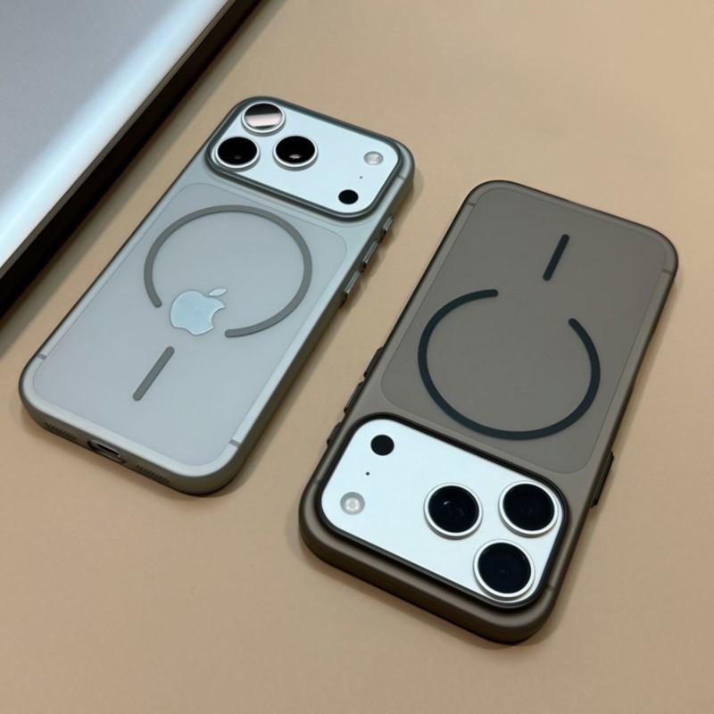 Ультратонкий Матовый Полупрозрачный Чехол с Поддержкой MagSafe Беспроводной Зарядки для iPhone 17 Air 16 15 14 13 12 Pro Max Жесткий Поликарбонатный Магнитный Чехол