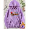 Cozy & Warm Teacher Graphic Print Fleece Lined Hooded Sweatshirt with Kangaroo Pocket