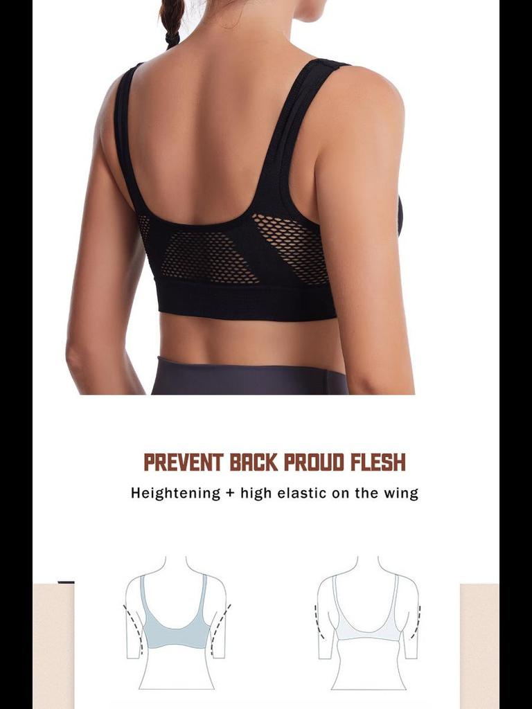 Дышащий спортивный бюстгальтер с полой спиной: Бюстгальтер для йоги Cross-Border без стального кольца