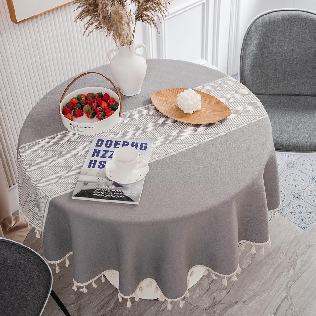 Скатерть Стиль Японский Хлопок и Лен Маленький Свежий Литературный Круглый Стол Кофейный Столик Обеденный Стол Ткань Прямоугольник