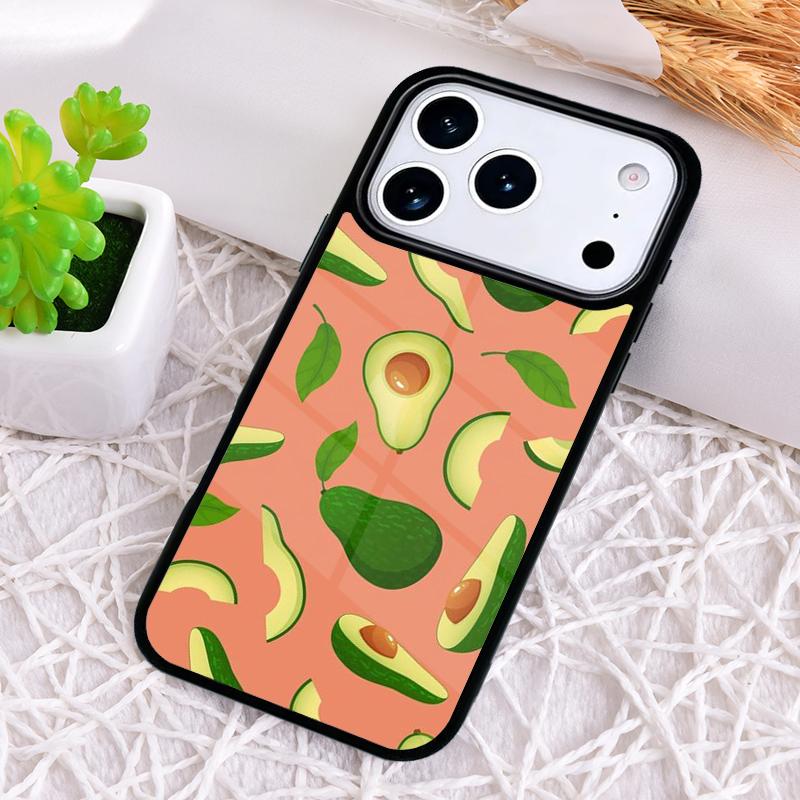 Avocado Pear Papaya Fruit Phone Case for iPhone 17 Air 16 15 11 12 14 13 Pro Max Shockproof Cover