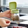With Handle Glass Seasoning Jar Flip Design Seasoning Storage Box  Seasoning Storage