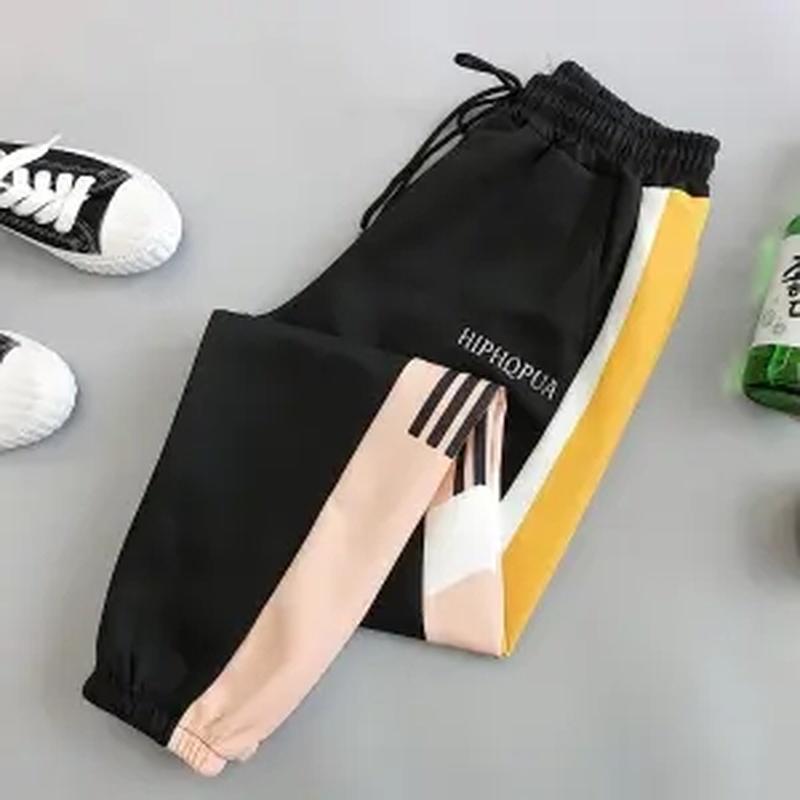Fashion Women Joggers Casual Loose Side Striped Long Pants Sweatpants Trousers Leggings Sweat Wear