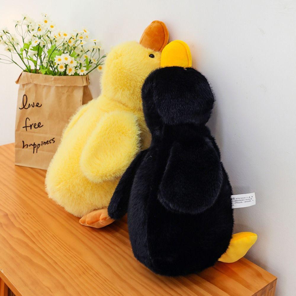 Fluffy Long Hair Duck Plush Doll Soft Duck Stuffed Animal Toy Huggable Duck Plush Toy Home Decor