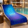 Custom Text Olympique Marseille FC Print Beach Towel Large Towel For Home Bathroom Beach