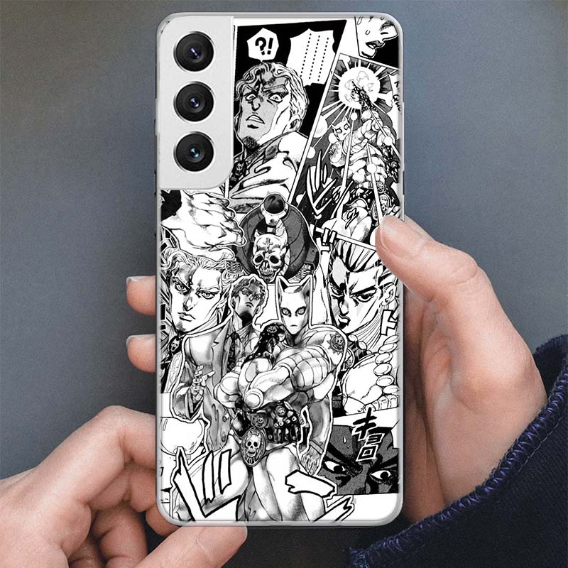Чехол для телефона JoJo Кира Йошикаге Killer Queen для Samsung Galaxy S25 S24 S23 Ultra S22 Plus S21 S20 FE S10 + S25 Edge Мягкий чехол S