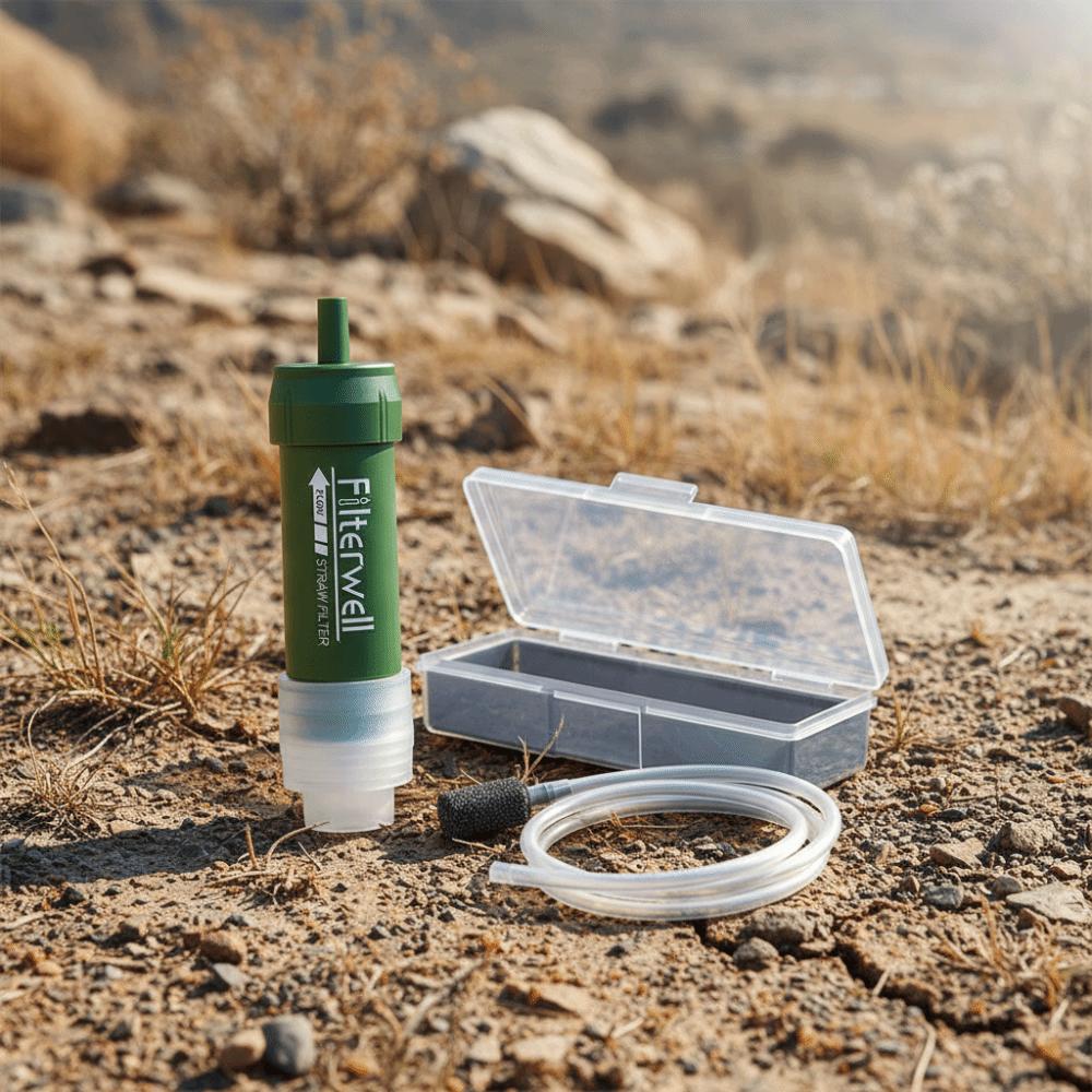 Mini Purification Water Filter Straw Drinking Water Filtering Straw Mountain Climbing