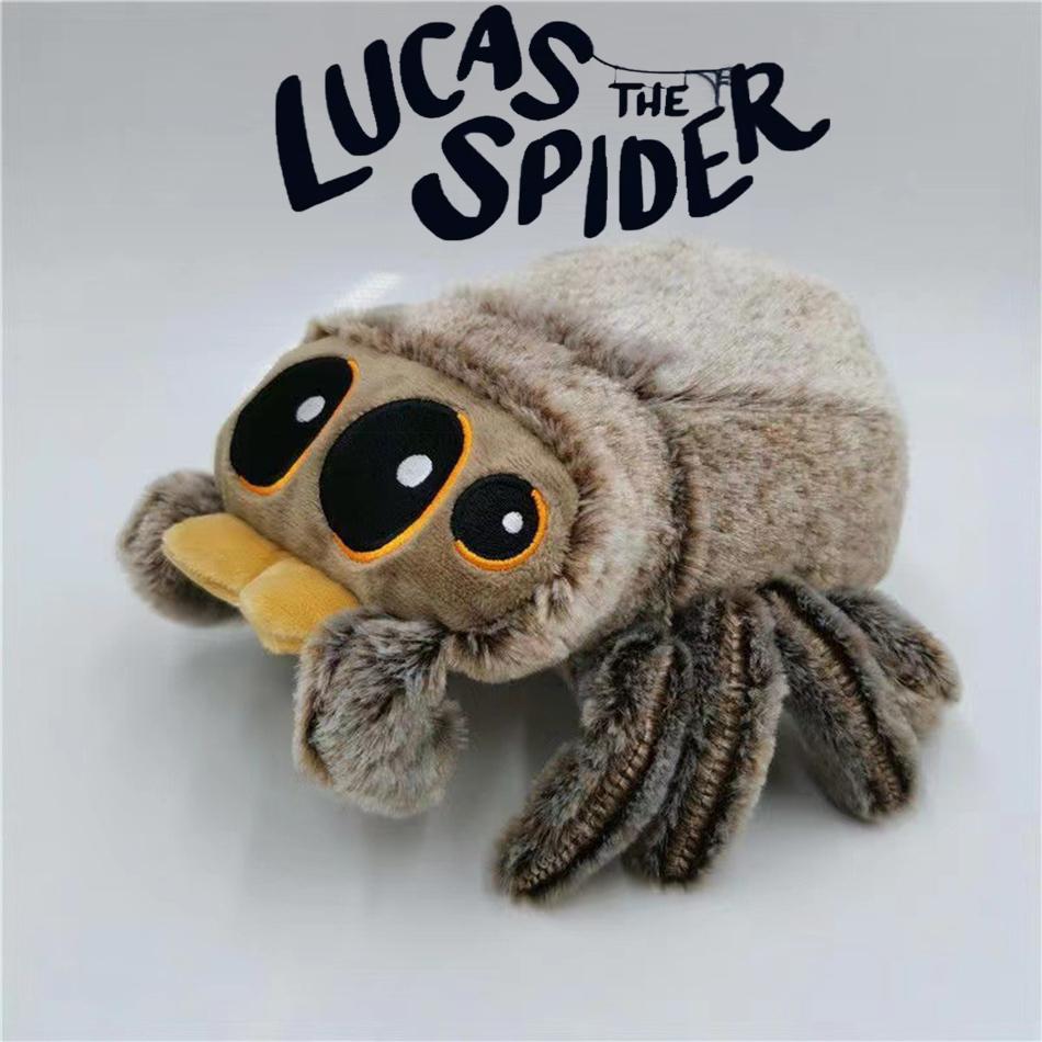 18Cmplush Soft Toy Spider Doll Black Little Lucas Realistic Body Pillow Doll Anime Game Pillow Decoration Children Christmas