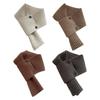 Woolen Knit Scarf Buttons Neck Scarf Neck Guard Shawl Neck Warmer  Women