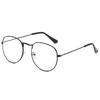 Retro Literary Slimming Face Glasses Frame Fashion Flat Lens Ultra Lens Light Metal Comfortable Versatile Geometry