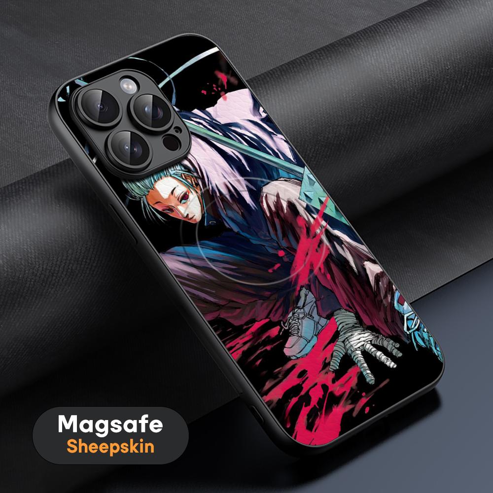 Таро Сакамото Япония горячее аниме Чехол для телефона Для iPhone 16 15 14 13 12 11 Plus Pro Max Высококачественный Роскошный Magsafe Овчина