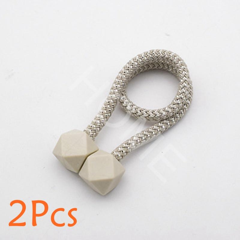 2 Pcs Curtain Tieback Multifaceted Ball Magnetic Curtains Buckle Tie Backs Shower Curtain Holder Wall Balls Home Room Accessorie