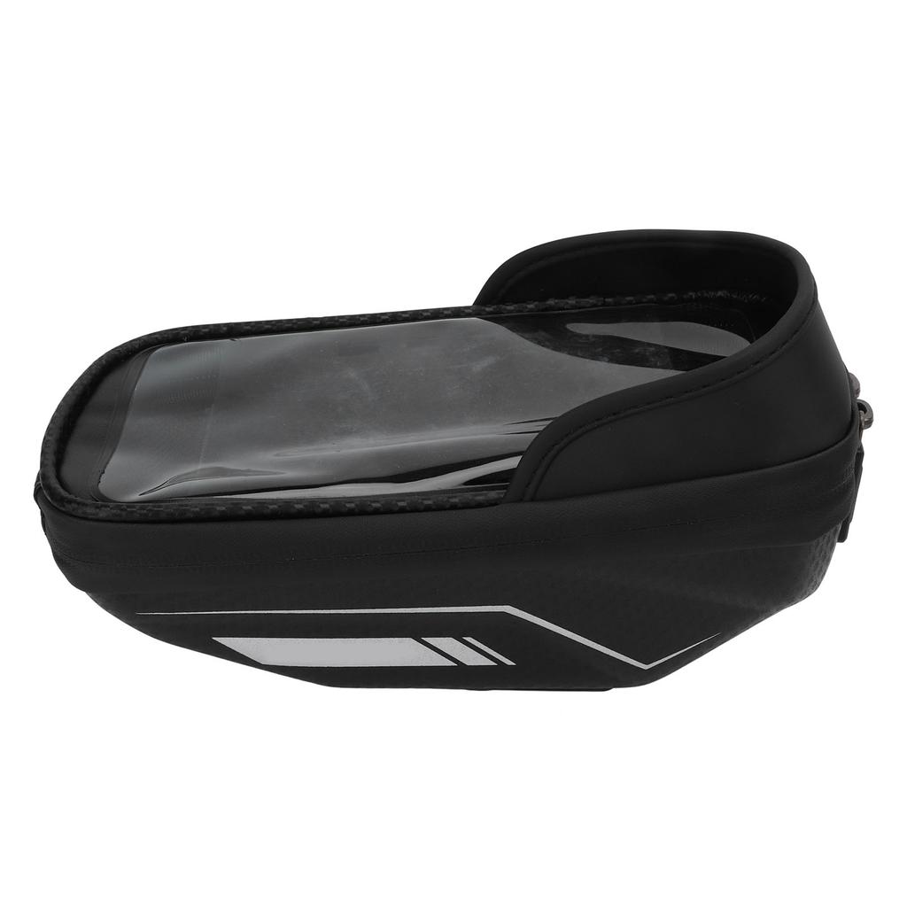 Bike Phone Bag EVA TPU Sun Visor Sensitive Touch Waterproof Zipper Easy Installation Bike Frame Bag for 7in Phone