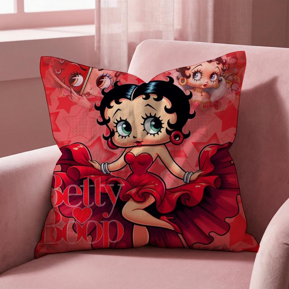 BBeTTyCuTeBoop Cushion Cover MultiScene Pillow Cover for Home Car Reversible Soft Durable for Daily Use