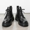Мужские ботинки ретро-качества из натуральной кожи, деловые ботинки на шнуровке, однотонные, мужские военные тактические ботинки, черные, повседневные туфли, размер 38-45