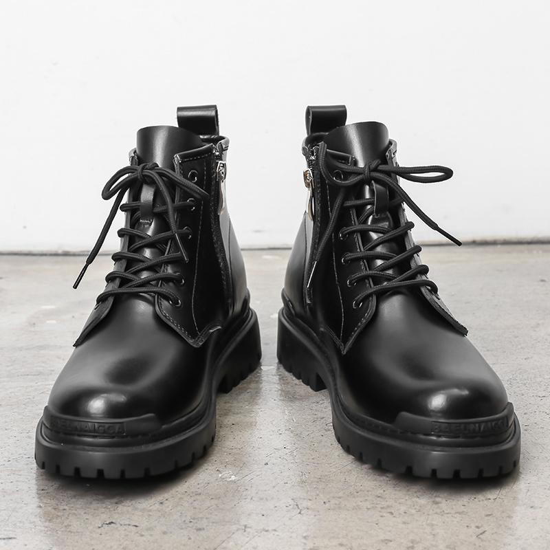 Мужские ботинки ретро-качества из натуральной кожи, деловые ботинки на шнуровке, однотонные, мужские военные тактические ботинки, черные, повседневные туфли, размер 38-45