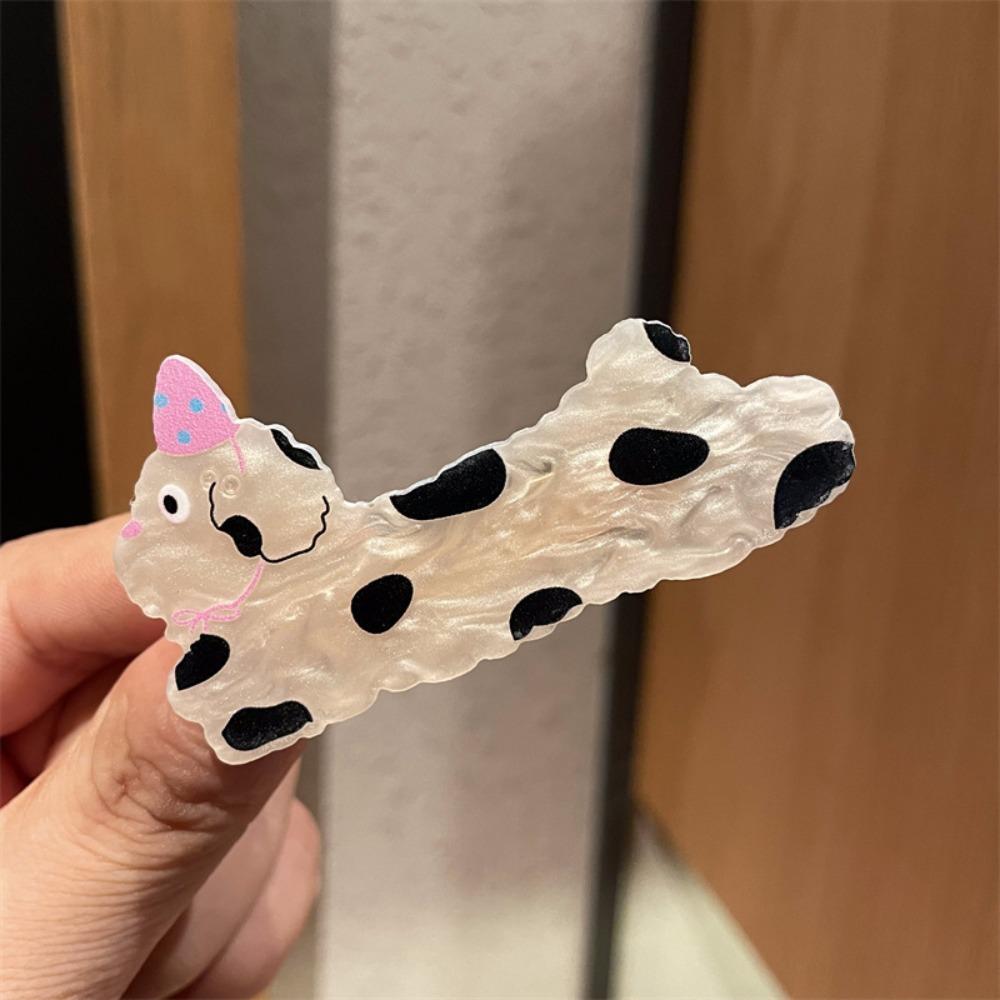 5Pcs Multicolor Puppy Hairpin Acrylic Duckbilled Clip New Cat Hair Clip Headwear