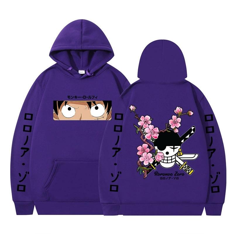 Худи из аниме ONE PIECE Худи Ророноа Зоро Уличная одежда Толстовка с капюшоном Мужчины Женщины Косплей Спорт