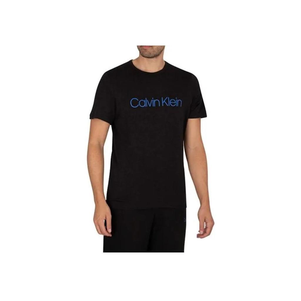 Calvin Klein Футболка с коротким рукавом и круглым вырезом, с буквенным принтом, мужская, черная NM2095E-UB1
