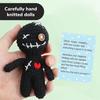 Yousheng Positive Voodoo Doll Emotional Support Voodoo Doll with Pins Crocheted Voodoo Doll Inspirational Gift for Friends Colleagues Stress Relief