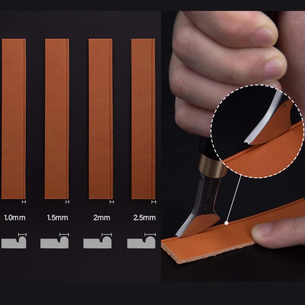 Профессиональный инструмент для создания фаски на краю кожи и обрезки нити, нагреваемая головка из нержавеющей стали 304 для кожевенного дела и декоративной строчки
