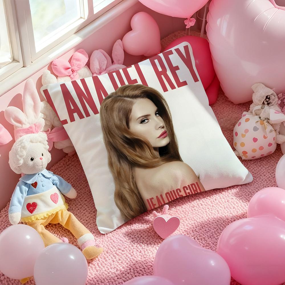 L-Lana D-Del R-Rey Горячая Певица Наволочка с Рисунком для Подушки на Диван в Гостиной и Декора Спальни