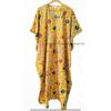 Женское летнее хлопковое ночное платье в стиле хиппи с цветочным принтом, желтое длинное платье-кафтан CKFTN-SCRN-FULL-BUYIT-139
