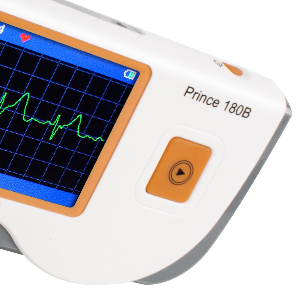 Prince 180B Handheld ECG EKG Portable Monitor Electrocardiogram LCD