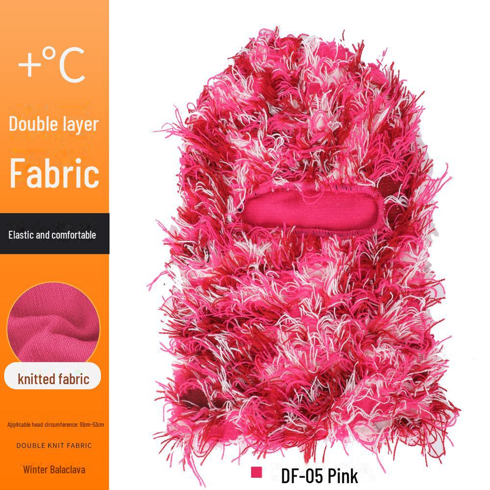 Ruidong Camouflage Woolen Ski Mask Balaclava - Warm Knitted Outdoor Sports Headgear