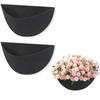 3x Felt Trough Planter Liners Black Non-Woven Window Hanging Plant Basket Liners