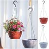 Grey Brown Hanging Flower Pots Self Watering Plant Flowerpot High Quality Planter  Balcony Decor